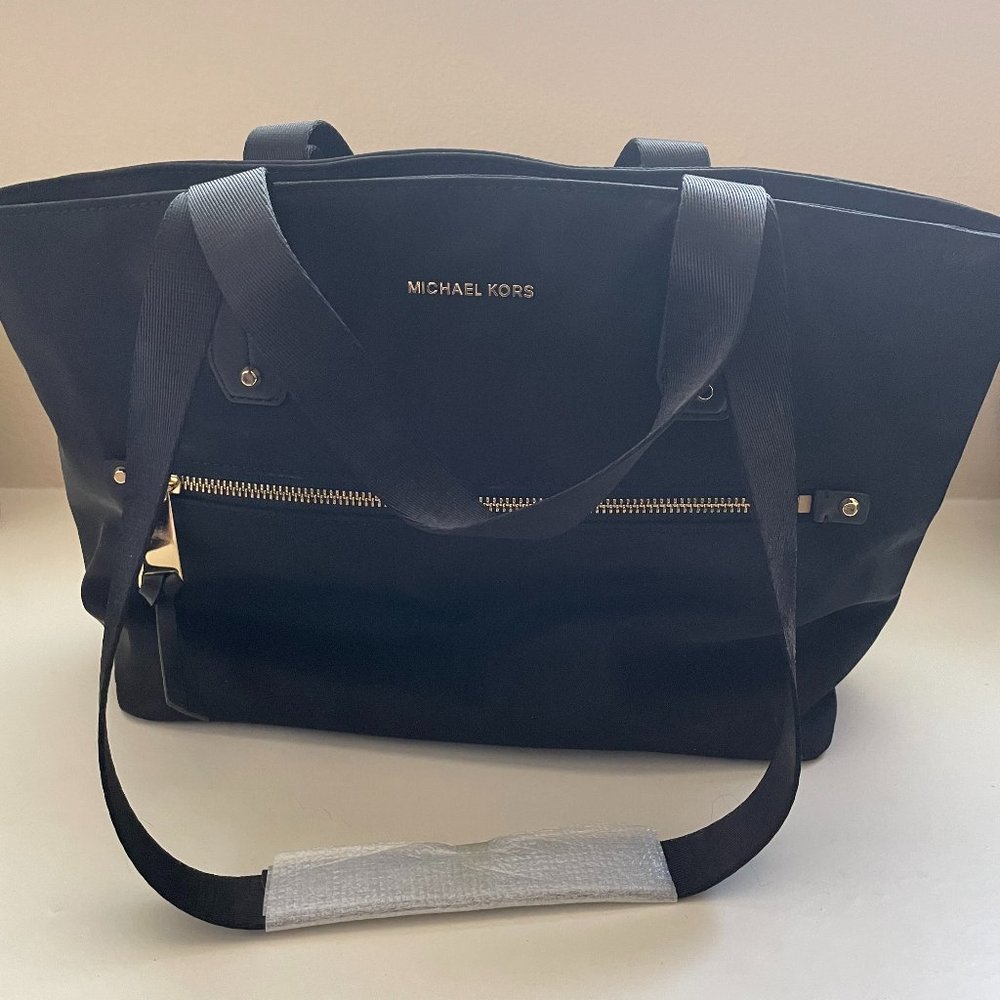 New Michael Kors Black Carry-On Luggage Bag Purse